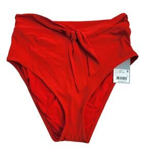 Antonio Melani Belize bikini Swim bottom in cherry red size m NWT
